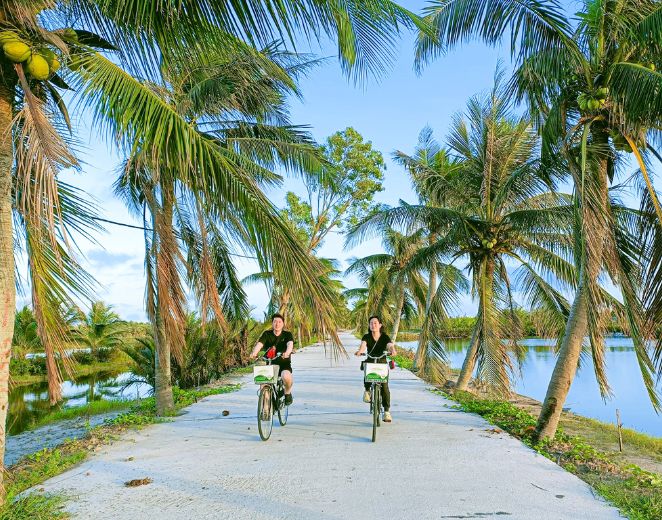 Découverte de la vie rurale à vélo à Hoi An.